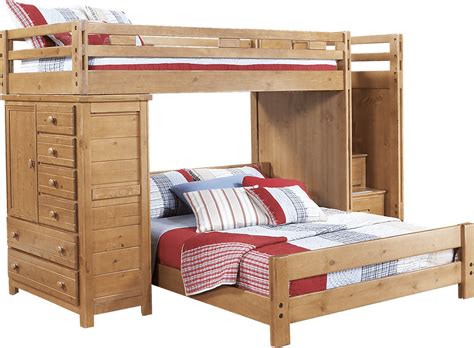 creekside taffy twin full step bunk bed w chest